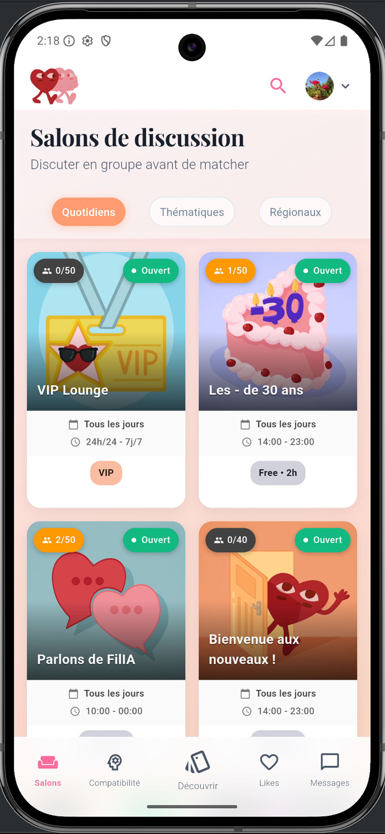 Salons de discussion
